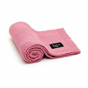 Růžová dětská pletená deka ESECO Spring