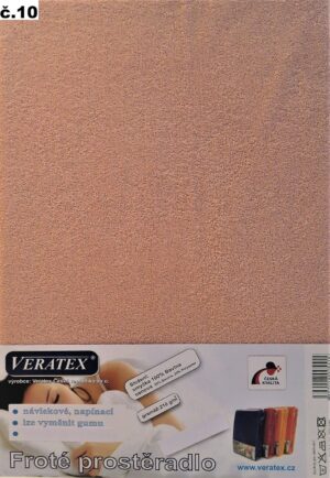 veratex Froté prostěradlo 100x200/25cm (č.10-starorůžové)