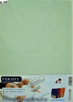 veratex Froté prostěradlo 80x200/25cm (č.15 sv.zelené)