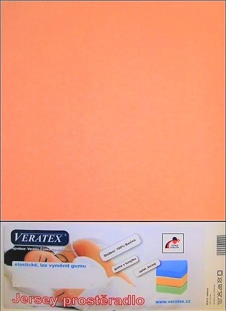 veratex Jersey prostěradlo 80x220 cm (č.11-lososová)